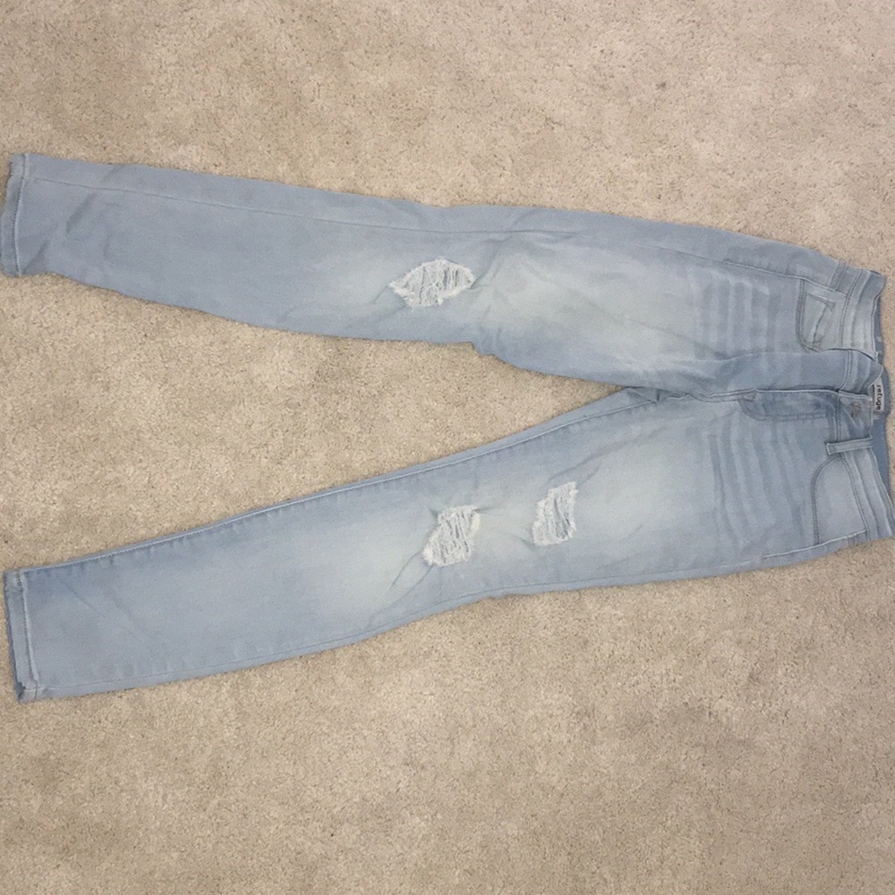 Light wash jeggings